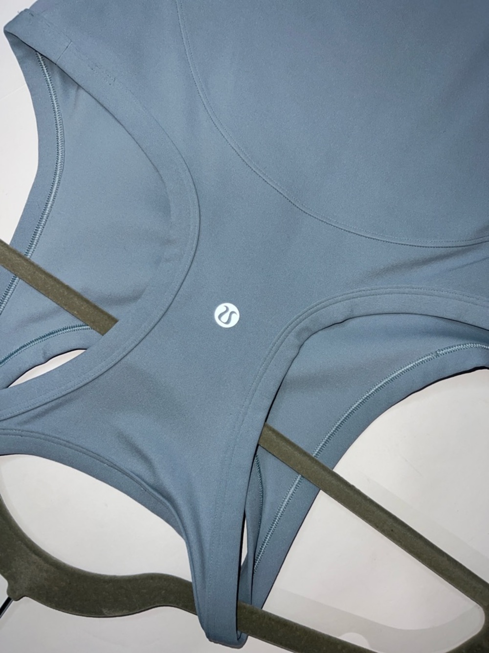 lululemon athletica Dusty Blue Racerback Tank size 6 - Picture 3 of 6
